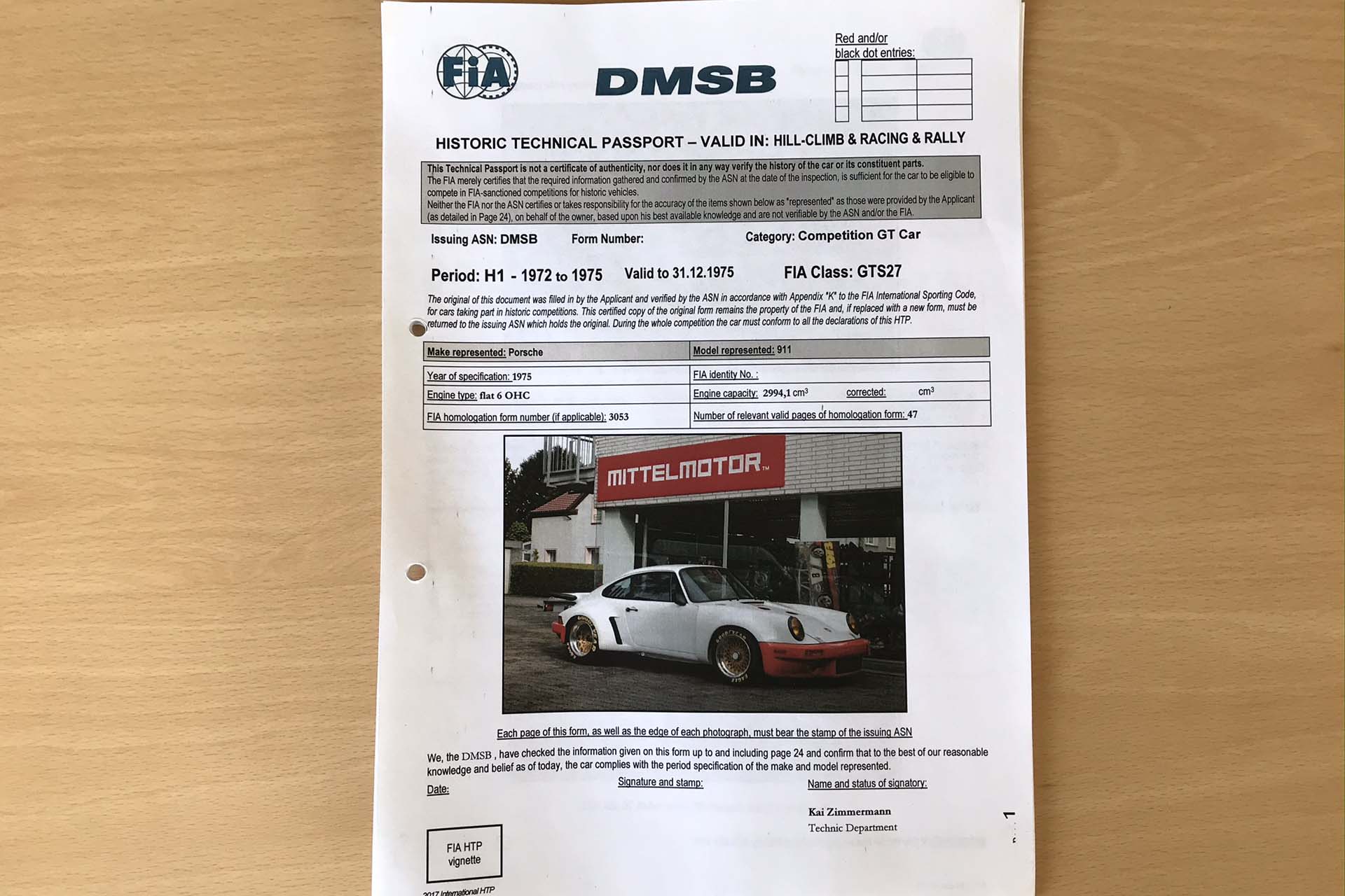 Wagenpass DMSB HTP (Historical Technical Passport), Erstellung, Beantragung 